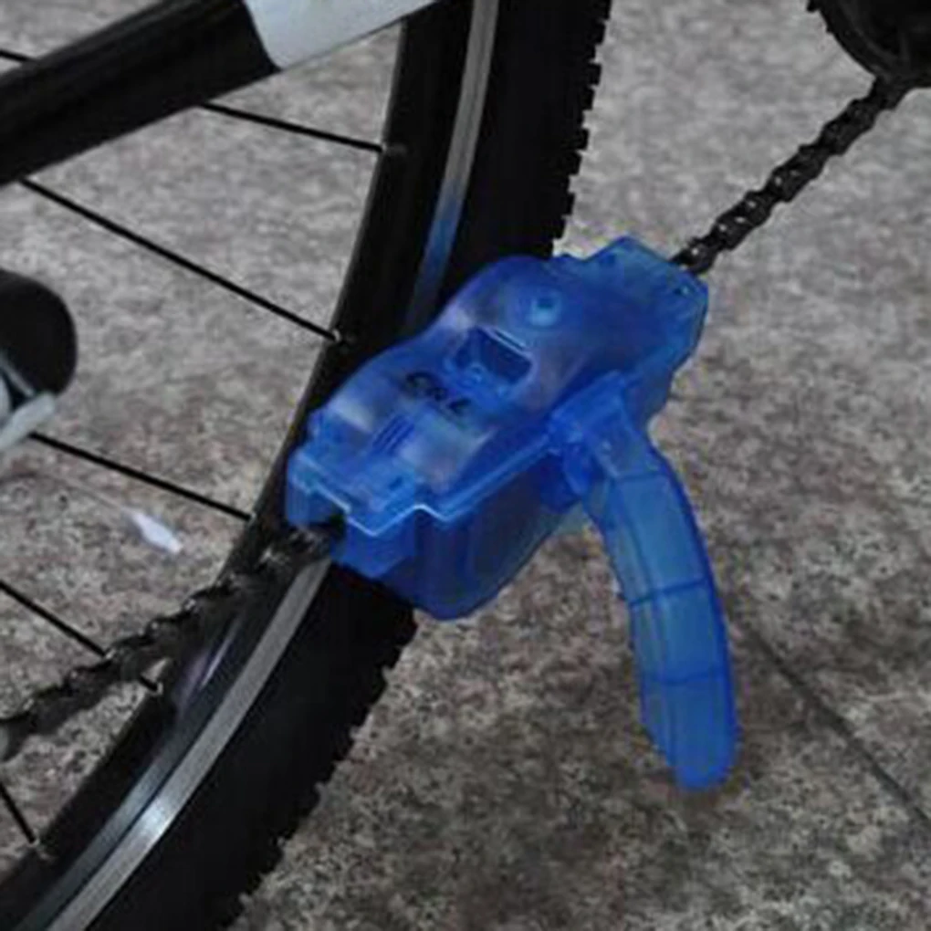 Clearance Bike Bicycle Chain Wash Device Cycling Scrubber Cleaner Cleaning Tool Blue 3