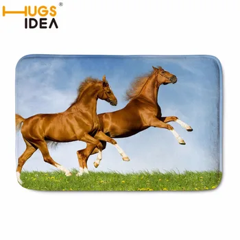 

HUGSIDEA Crazy Horse Printed Home Decorative Area Rugs for Bedroom Living Room Non-slip Door Floor Mat Carpets Alfombras