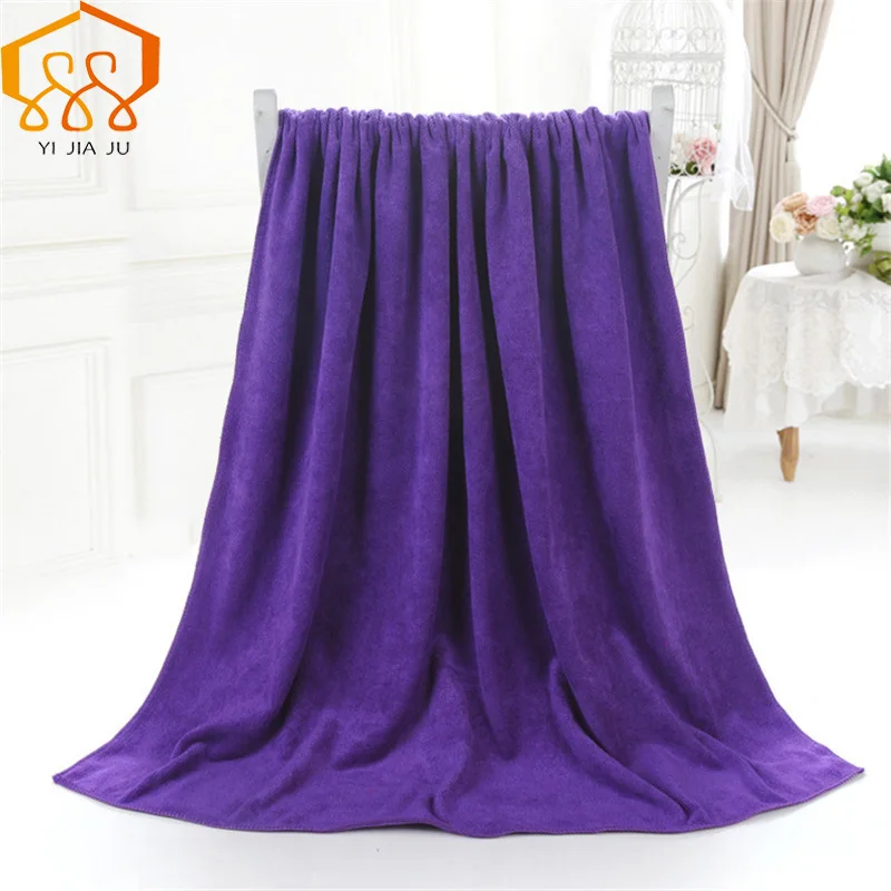 Online 19 farben 180x80 cm Mikrofaser Strand Handtuch Super Absorbent Bad Handtuch Sport Handtücher Gym Schnell Trocknende Tuch Schönheit salon Bett Große