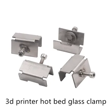 

Reprap 3D printer accessories heated bed glass clamp clip stainless steel glass clip 4pcs