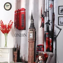 Ready made thermal blackout window curtains for kids room 3d window curtains for living room luxurious 2016 cortina para quarto