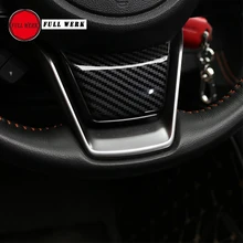 1 шт. SS чехол рулевого колеса автомобиля декоративная наклейка для Subaru XV Outback Crosstrek Forester 19 Интерьер Литье аксессуар