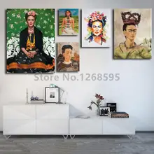 

Frida Kahlo Portrait Wall Art Posters and Prints Canvas Painting Wall Picture for Living Room Artwork Decor Self-portrait Photo