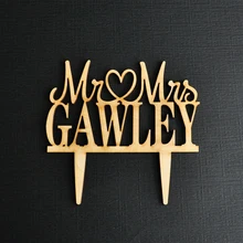 Персонализированные Имя свадебный торт Топпер, мистер и Mrs свадебный торт Топпер, Пользовательские Свадебные украшения поставки