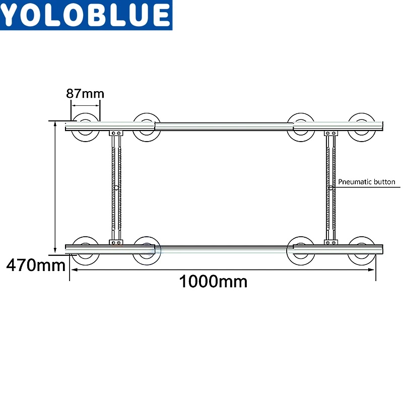 5"-85" Универсальный I-shaped lcd экран всасывания ТВ экран дисплея стекло вакуумный держатель присоска