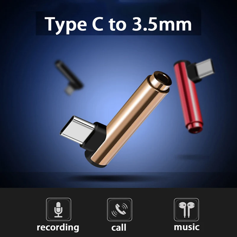 

Mini USB Type C Audio Adapter Convenient Type-C male to 3.5MM Jack female Converter Headphone Cable for Samsung LG Xiaomi