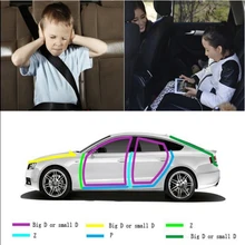 4 м Универсальный Z Тип шумоизоляция резиновая пена для автомобиля звукоизоляция авто дверь звукоизоляция клейкие ленты аксессуары