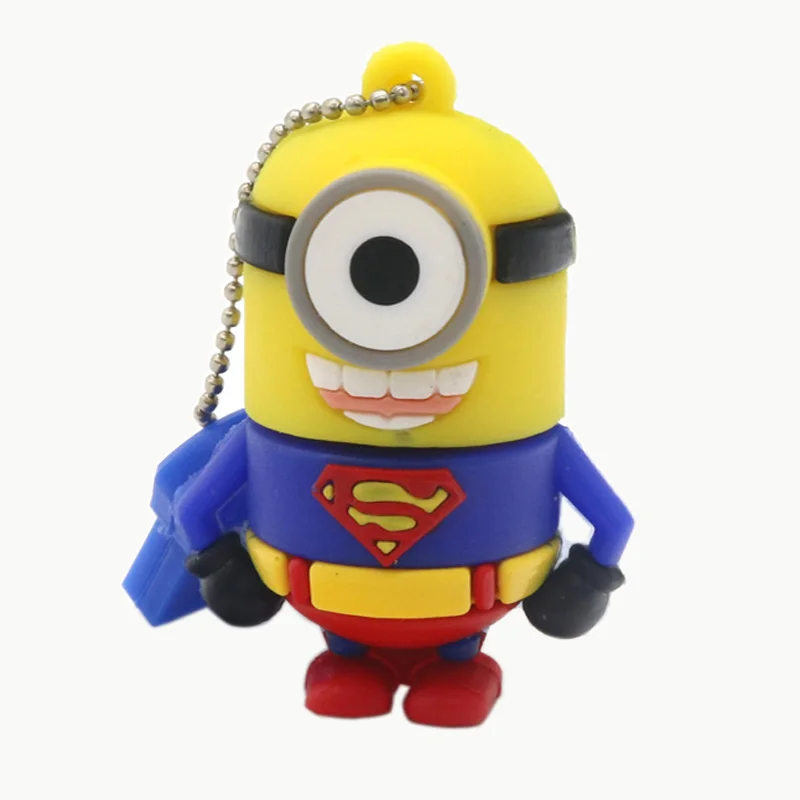 Мультяшный флеш-накопитель super MInions Styles 8 ГБ 16 ГБ 32 ГБ 64 Гб USB флеш-накопитель флешки U диск - Цвет: superman