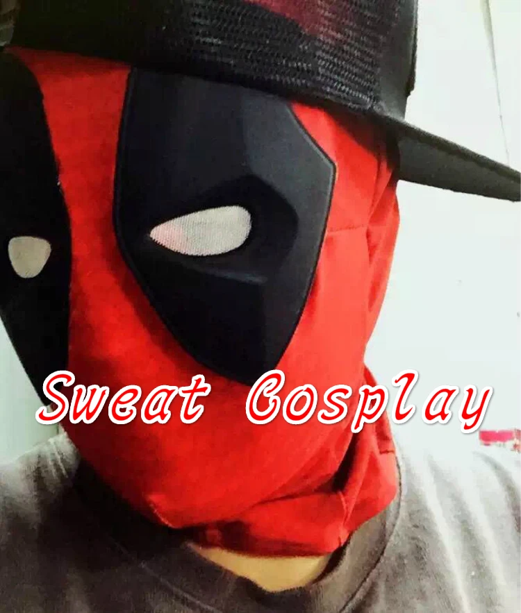 

New Arrival Deadpool Mask Hood with Soft Rubber Lenses Eyes Cosplay Props