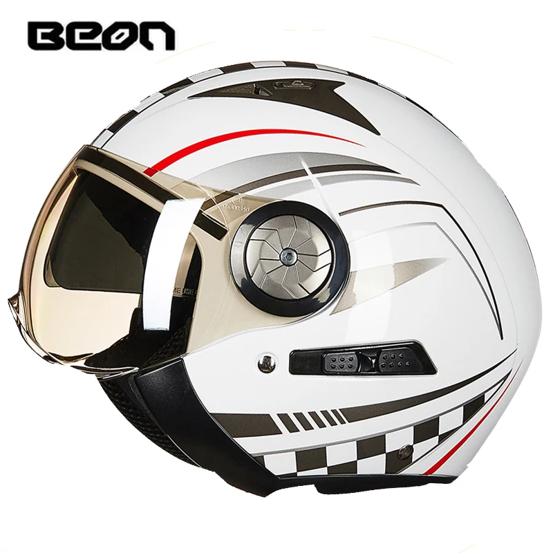 

BEON Motorcycle Helmet Open Face Half Face Helmet Motorbike Riding Protection Vintage Helmet Capacetes De Motociclista