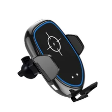 Qi автомобильное беспроводное зарядное устройство Быстрая Беспроводная зарядка держатель телефона приборная панель лобовое стекло вентиляционное отверстие крепление с коробка для ароматерапии для iPhone