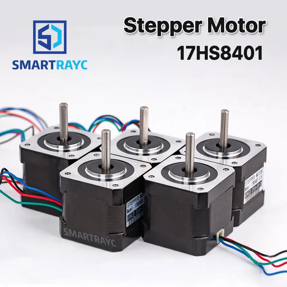 

Smartrayc 5 pcs 4-lead Nema17 Stepper Motor 42 Nema 17 42BYGH (17HS4401) 40mm 1.7A 3D printer motor and CNC XYZ