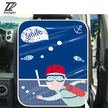 ZD для Citroen C5 C4 C3 Mini Cooper Opel Astra H G J Vectra C Saab автомобильный Стайлинг детский коврик защита спинки сиденья сумка для хранения