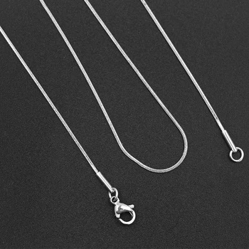

316L Stainless Steel Snake Chain Necklace 0.9mm 1.2mm Link Chain Lobster Clasps Stainless Steel Jewelry Wholesale