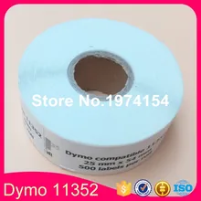 10 совместимые рулоны Dymo 11352 этикетки 25 мм* 54 мм 500 шт/рулон совместимый для LabelWriter400 450 450Turbo принтер SLP 440 450