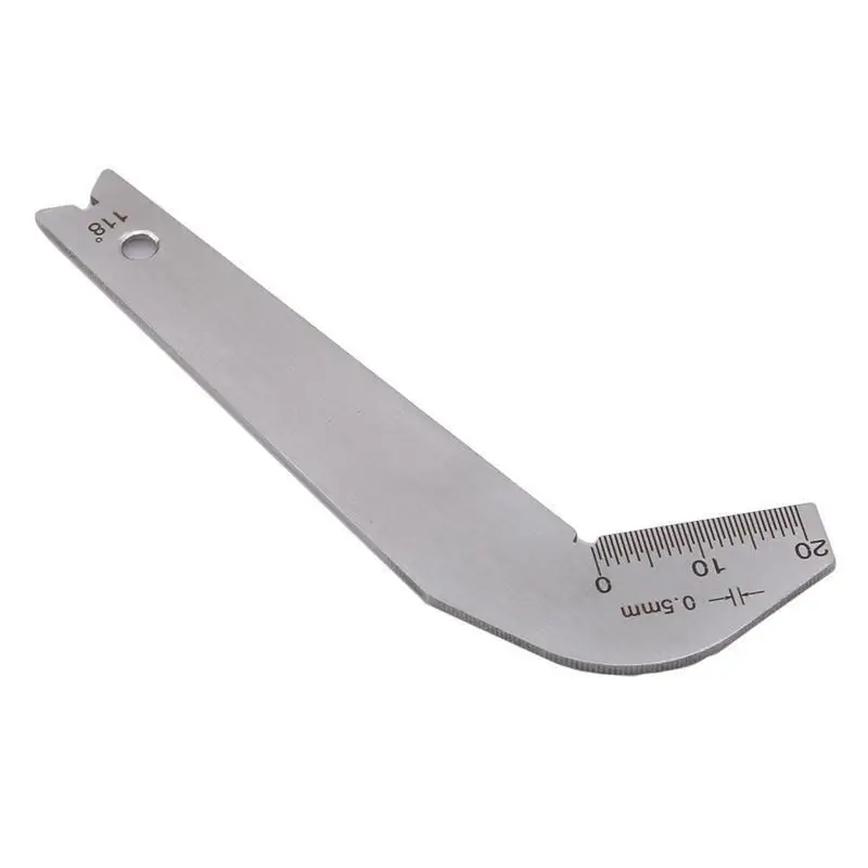 1Pc Angle Gauge 87.5x34.5x1.3mm  Stainless Steel Drill Bit Angle Gauge Edge Dimension Gage Sharpening Tool