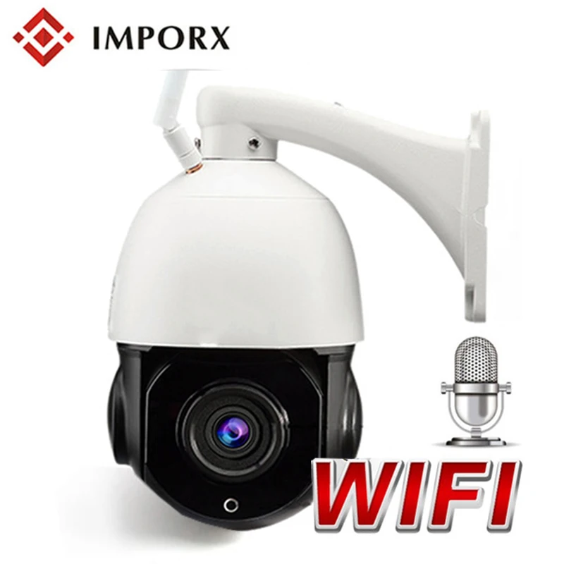

IMPORX New HD 1080P WIFI PTZ IP Camera 20X Zoom 2MP P2P Two-Way Audio Specker IP66 IR-CUT Speed Dome Wireless Network 360 Camera