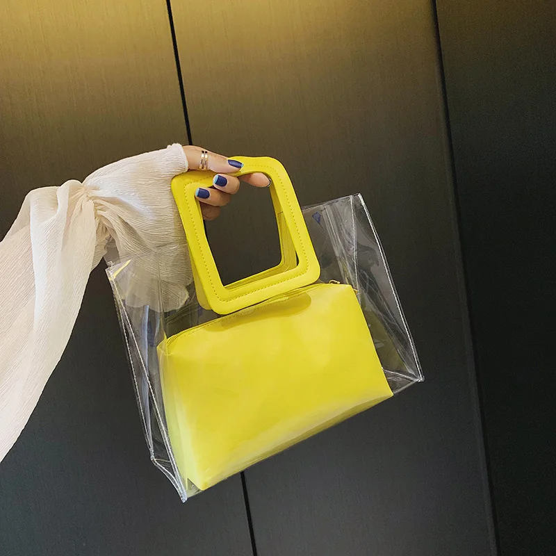 

Women'S Bag Transparent Versatile Handbag Cute Slanting Shoulder Bag Handbag