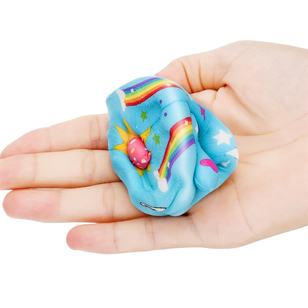 Kawaii Narwhal Squishy Slow Rising Cream Scented Gifts Squish For Stress Relief Wholsale Kids Toys