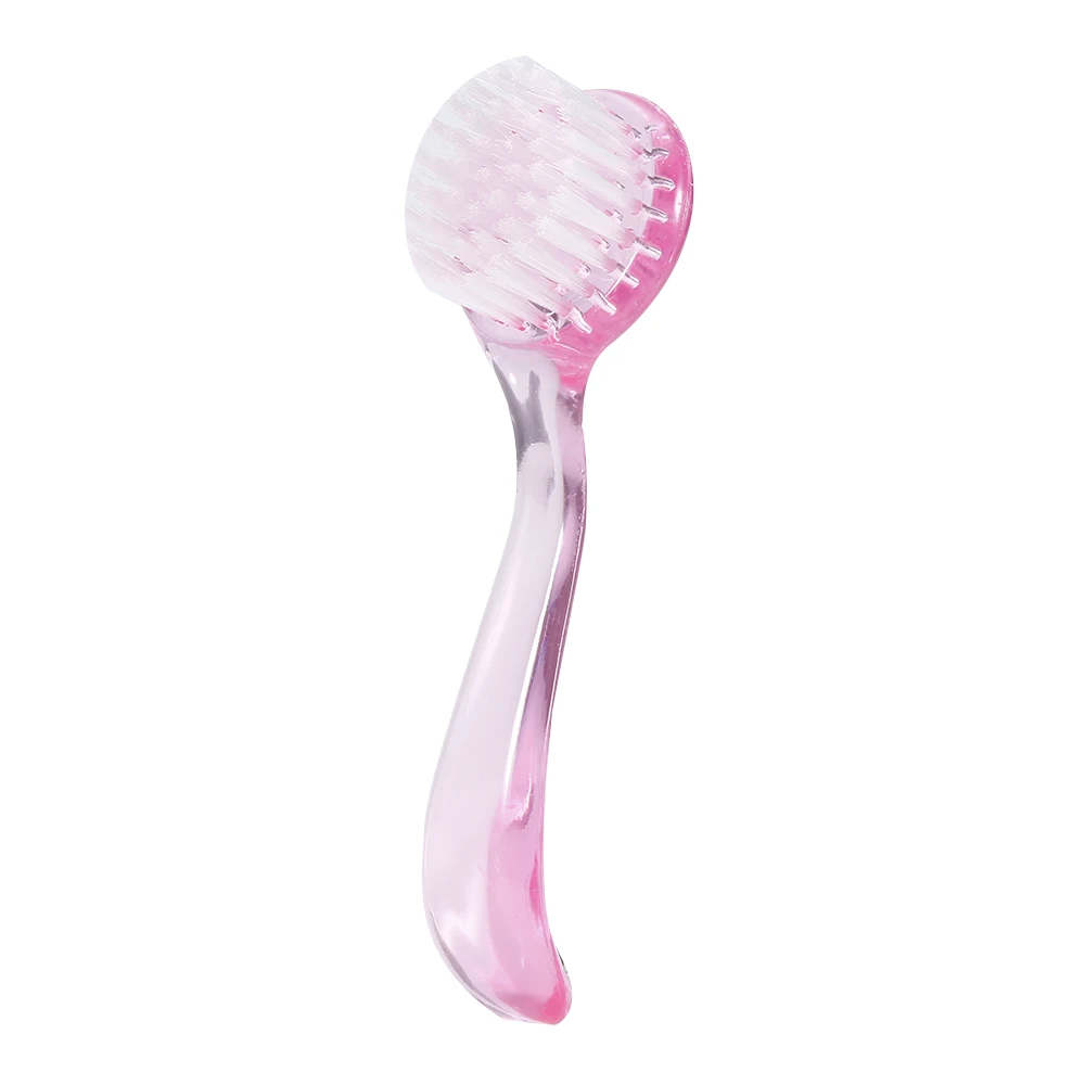 

ELECOOL 1pcs Nail Art UV Gel Powder Dust Clean Remover Brush with Plastic Handle Nail Care Round Head Make Up Washing Brush