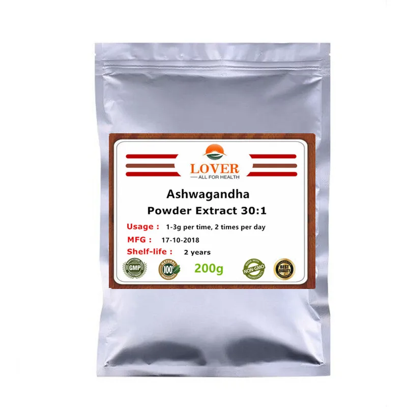 100-1000 г Чистый Экстракт порошка Ashwagandha 30: 1, withia Somnifera, экстракт индийского женьшеня порошок, аюрведический экстракт Ashwagandha