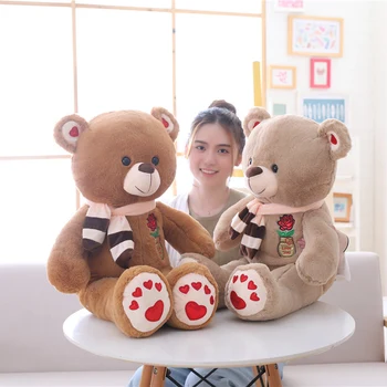 

Cute 80/100CM Giant Big Size Teddy Bear Kawaii Plush Toys Stuffed Animal Doll Girls Toys Birthday Present Christmas Gift