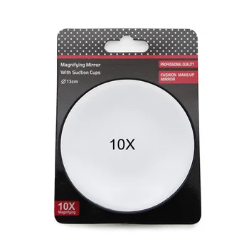 

BIG SIZE magnifying mirror 10 x magnification close up contact new lenses make up suction 13CM/5.2 INCH 20pices/Lot