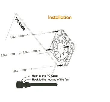 CoolerAge 20 шт компьютерные компоненты PC чехол вентилятор Mouting Pin анти шум вибрации Силиконовые Винты анти-вибрации амортизация