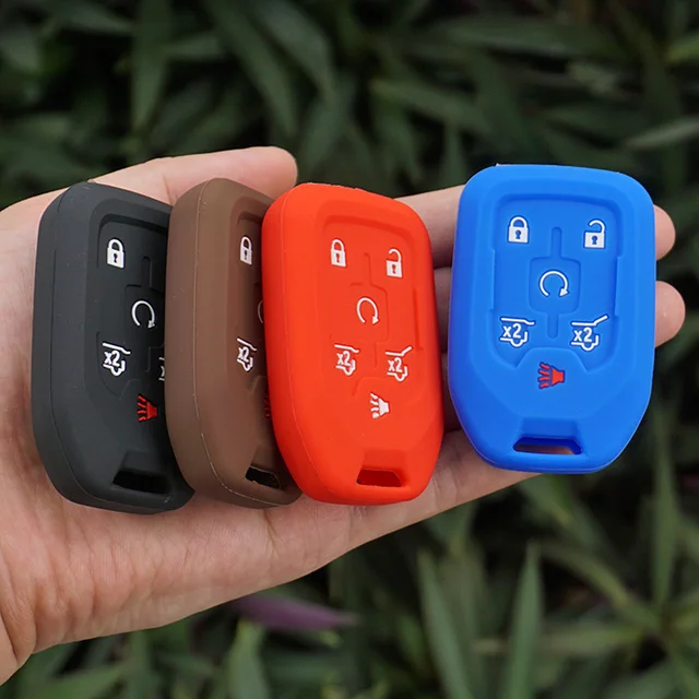 Silicone Key Fob Cover Protect Holder For Chevrolet Tahoe Camaro Silicone Key Fob Cover Protect Holder For Chevrolet Tahoe Camaro 2016 Gmc Yukon Acadia Sierra Canyon Terrain Remote Keyless