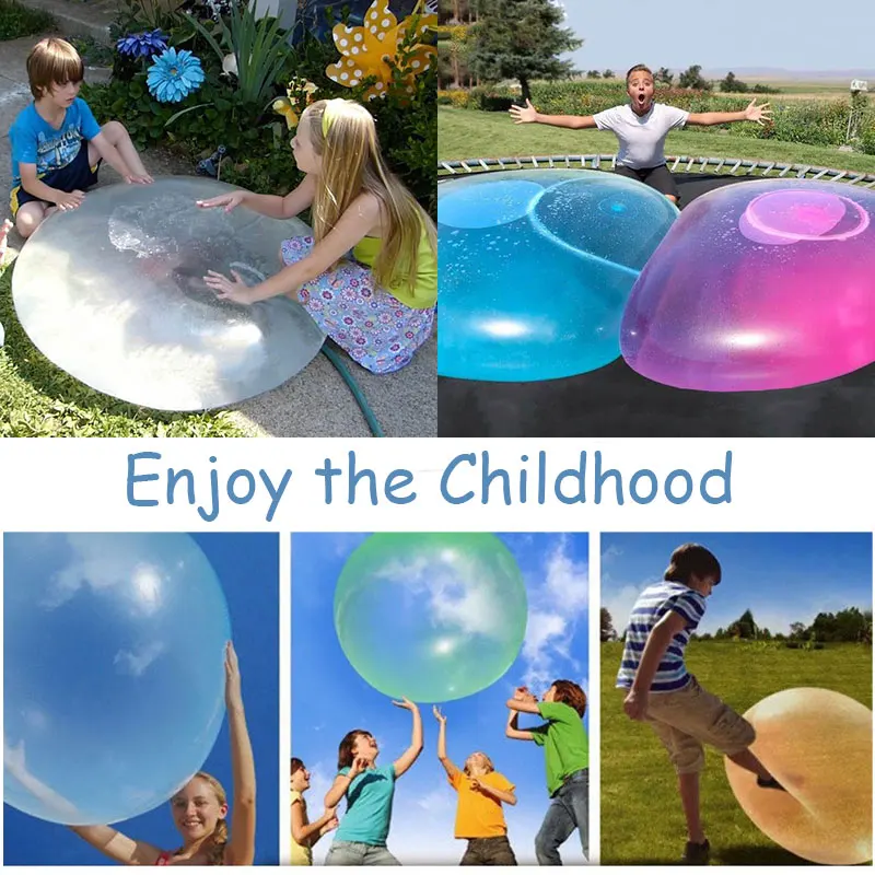 

Amazing Bubble Ball Outdoor Funny Toy Air-filled or Water-filled TPR Balloon For Children Adult Soft Squishy Balloon Summer Toy