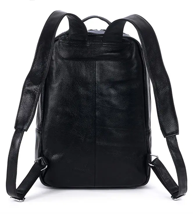 Заводская цена модный простой стиль мужской черный коричневый натуральный кожаный рюкзак дорожная сумка школьная сумка для книг M156