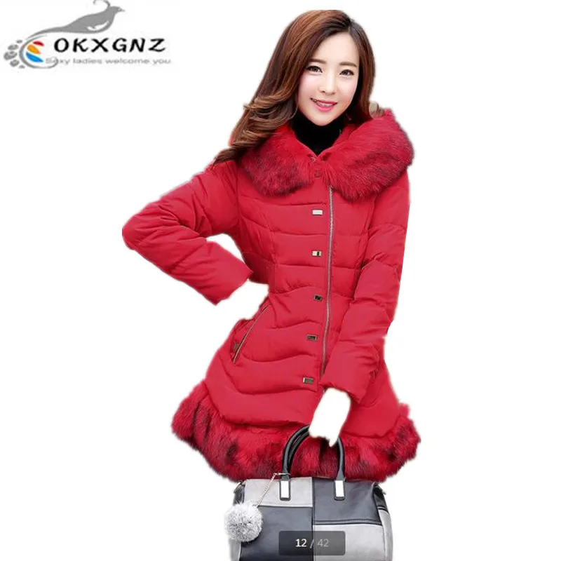 OKXGNZ Winter Coat 2017 New Fashion Big size font b Women b font Cotton font b