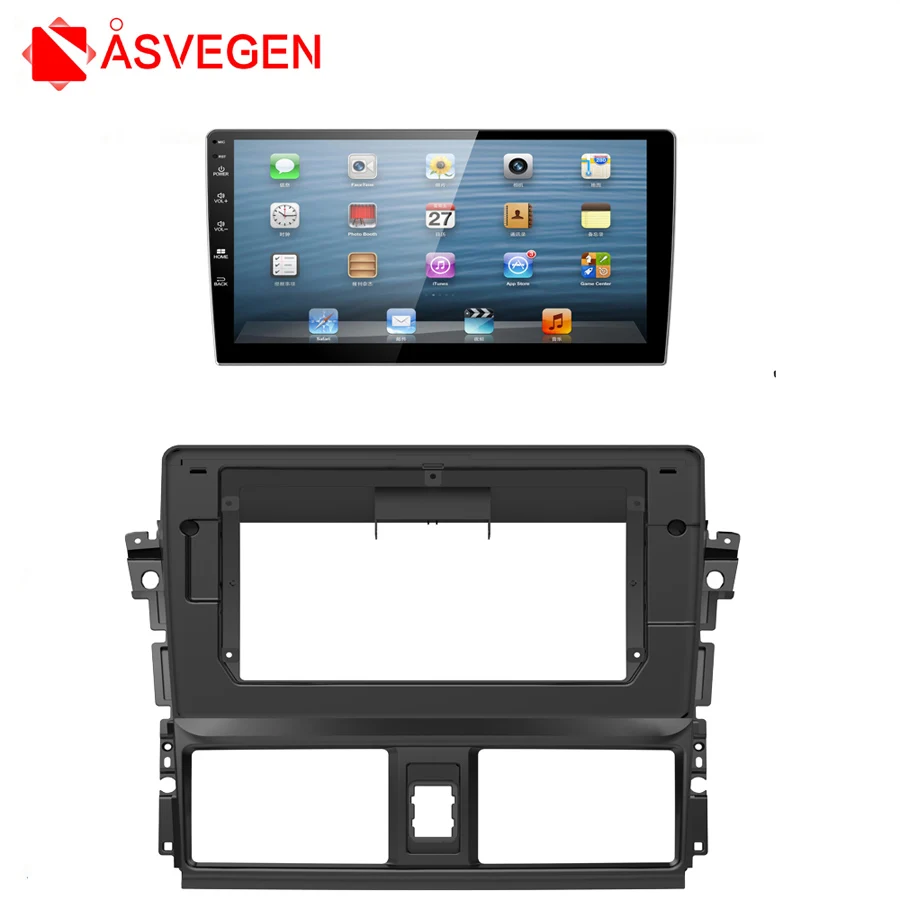

Asvegen Car Radio Fascia Automobile Audio Frame GPS Navigation Frame Plane For 2013-2016 Toyota Vios