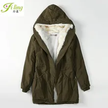 2016 New Winter Coat Thick Fur Collar Cotton Big Slim