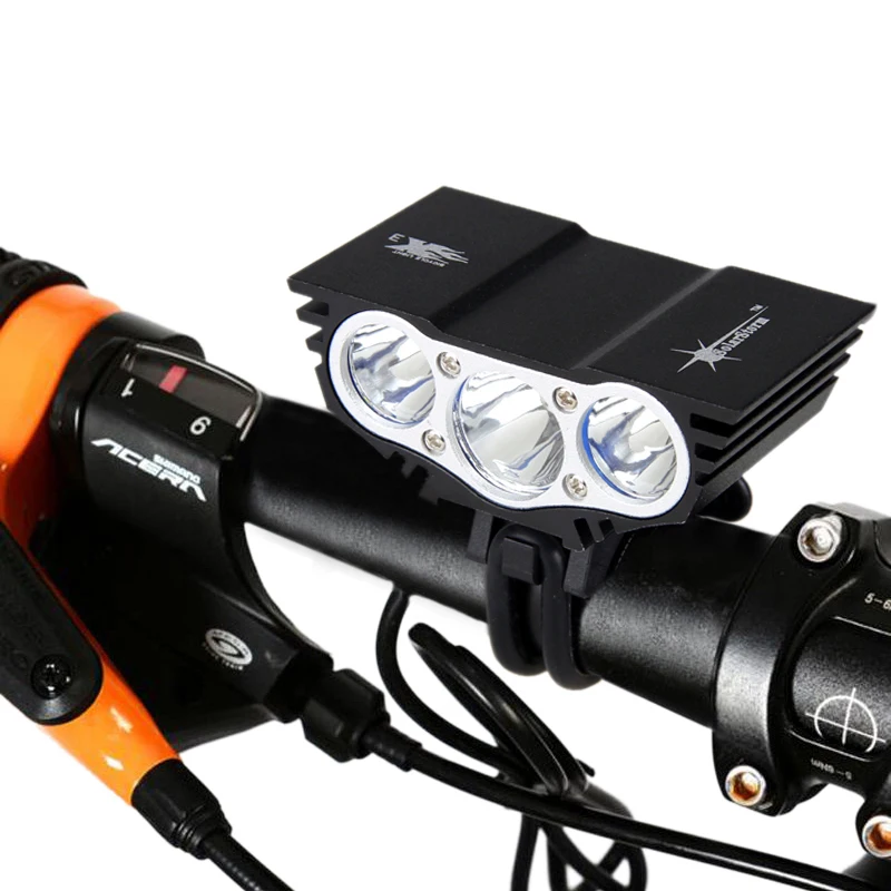 Discount 8000 Lumens Bicycle Light  T6 LED Cycling Light Front Bike Lamp 4 Mode Torch+ Battery Pack+Charger 1