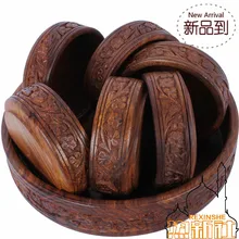 Пакистан резьба по дереву ручной резной ореховые миски чаша набор национального искусства старинные орнаменты сухой миски