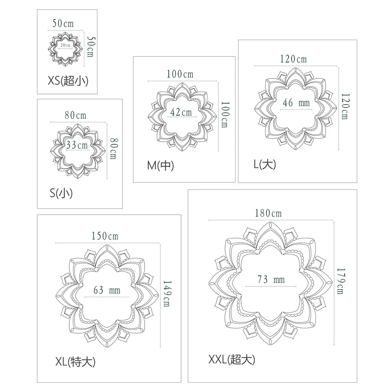Зеркальный настенный стикер s стикер украшение комнаты Декор для дома спальни потолочный светильник люстра лампа цветок кольцо в форме лепестка круглый R042