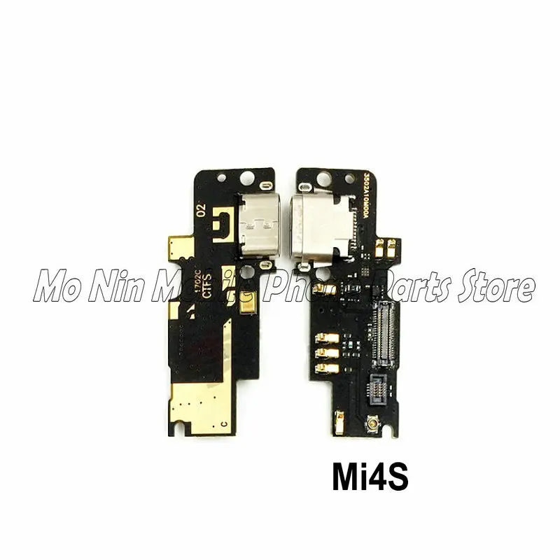 Микрофонный модуль+ USB плата с зарядным портом, гибкий кабель, соединительные части для Xiaomi Mi4 Mi4C Mi4i Mi4S, замена - Цвет: Mi4S