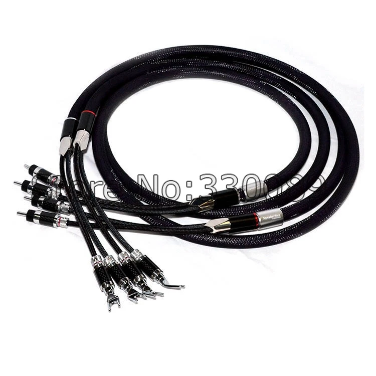 

DHL Shipping Speakerflux 04 2 Spades to 2 Bananas Speaker Cable