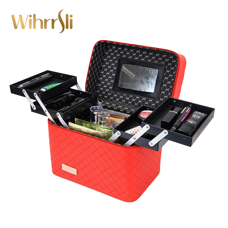 Woman cosmetic bag beautician needed toiletry bag makeup bag beauty case toilet bag travel organizer Case for suitcase pouch
