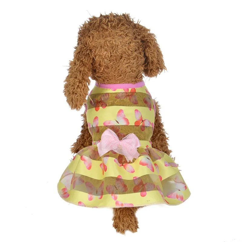 Летнее платье для собак Одежда для собак маленькая собачье свадебное платье юбка одежда для щенков весенняя одежда для домашних животных Одежда для чихуахуа