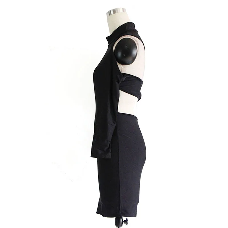 Spring-Club-Robe-Dresses-Wholesale-Hot-Sale-Black-High-neck-Cut-out-Women-Spring-Club-Dresses (1)