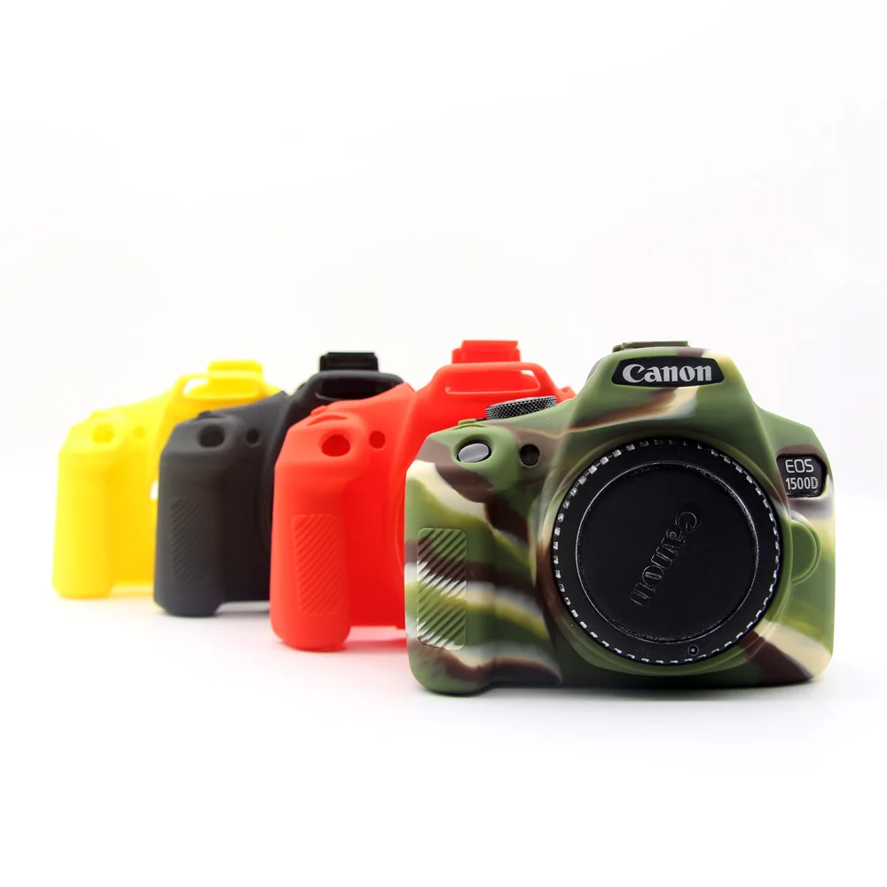 Capa de Silicone de Borracha Macia para Canon Protetora de Silicone Radial t7 Kiss X80 X90 Dslr Câmera Capa 1300d 1500d 2000d t6 - Image 6