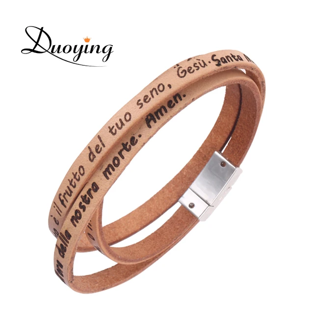 duoying wrap leather bracelets