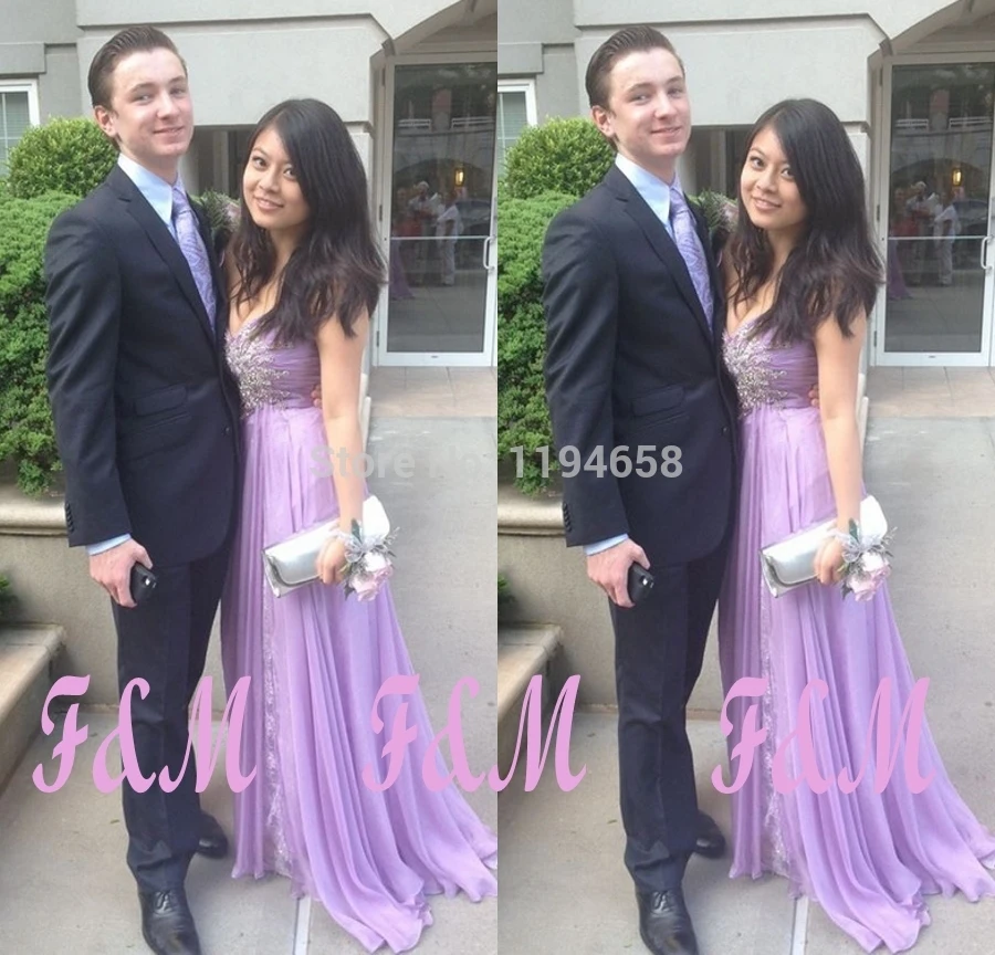 Lilac 2016 Sweetheart Crystal font b Evening b font font b Dress b font Lace Chiffon