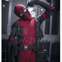 Movie Coser 5 High Quality Spandex Deadpool Cosplay Costume Zentai Adult Halloween Spandex Costume With Accessories
