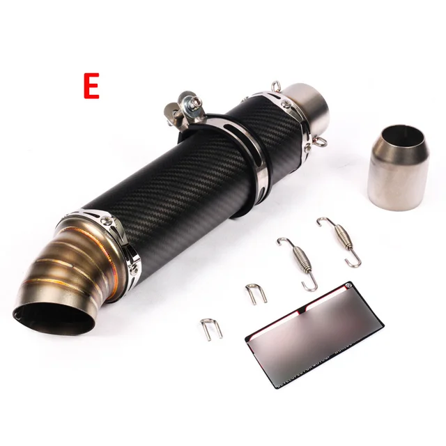 Motorcycle Street Bike ATV Exhaust Pipe Muffler Silencer Stainless