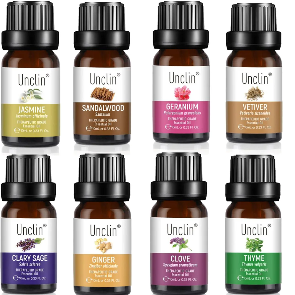 

Essential Oils 100% Pure Natural Essential Oil Diffuser Burner Diffusor 10ml Skin Care Massage Eucalyptus Jasmine Chamomile