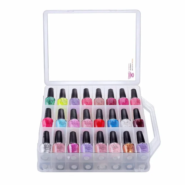 Makartt Universal Nail Polish Holder For 48 Bottles With Adjule Makartt Universal Nail Polish Holder For 48 Bottles With Adjule Compartments F0346