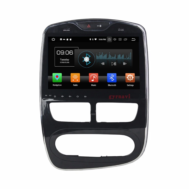 Excellent Octa core PX5 Android 8.0 car radio gps for Renault Clio with 4G RAM 32G ROM wifi 4g usb auto Multimedia 2